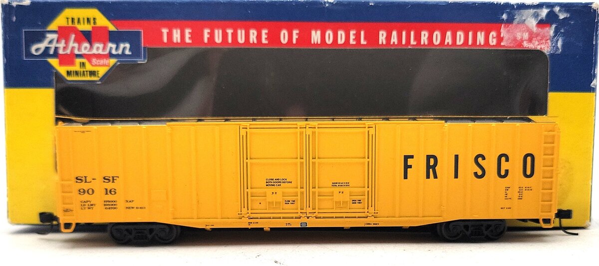 Athearn 10768 N Scale Frisco 60' PS Auto Parts Boxcar #9016 LN/Box