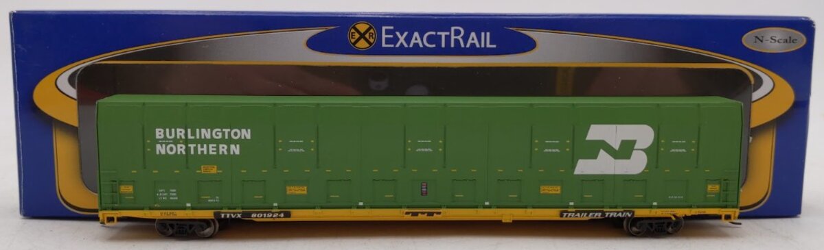 ExactRail EN-50503-1 N Scale Burlington Northern Vert-A-Pac Car TTVX #801176 EX/Box