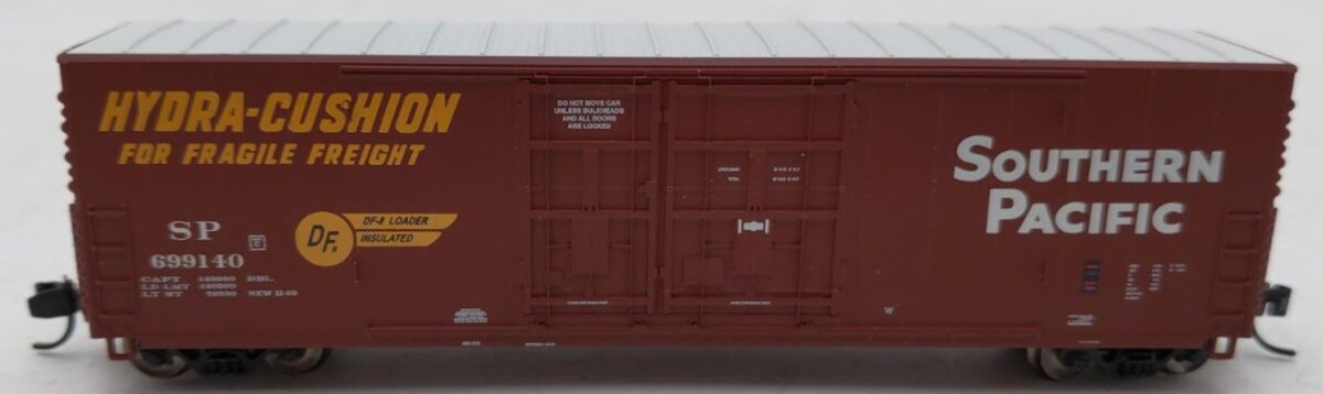 Wheels of Time 61019 N Scale Southern Pacific 50' Hydra-Cushion Boxcar #699140 LN/Box