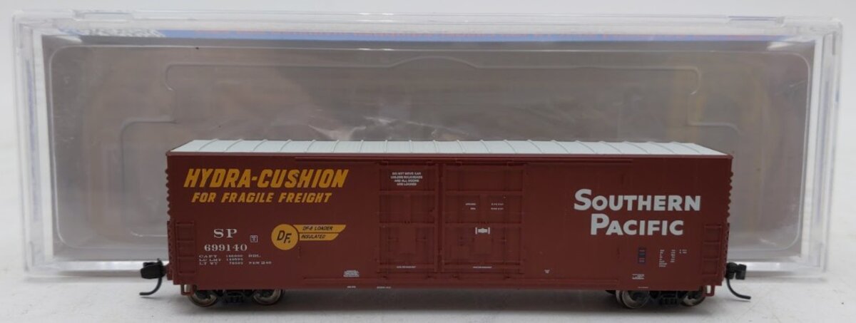 Wheels of Time 61019 N Scale Southern Pacific 50' Hydra-Cushion Boxcar #699140 LN/Box