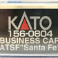 Kato 156-0804 N Scale ATSF "Santa Fe" Business Car LN/Box