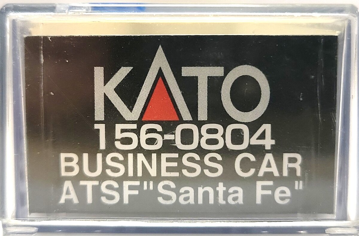 Kato 156-0804 N Scale ATSF "Santa Fe" Business Car LN/Box