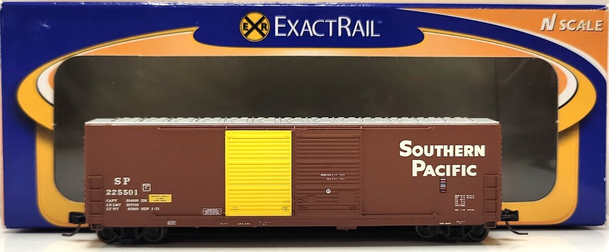 ExactRail EN-50801-1 N Southern Pacific Gunderson 5200 Cu. Ft. Boxcar #225501 LN/Box