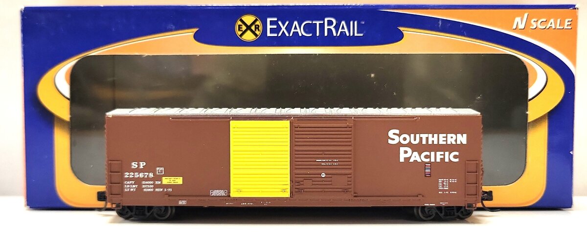 ExactRail EN-50801-2 N Southern Pacific Gunerson 5200 Cu. Ft. Boxcar #225678 LN/Box
