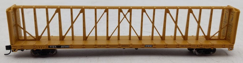 Red Caboose 16805 N Scale TTZX 73' Centerbeam Flatcars #857065 EX/Box