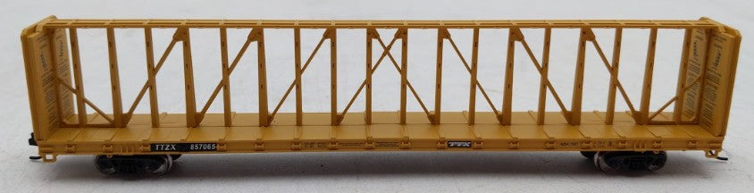 Red Caboose 16805 N Scale TTZX 73' Centerbeam Flatcars #857065 EX/Box