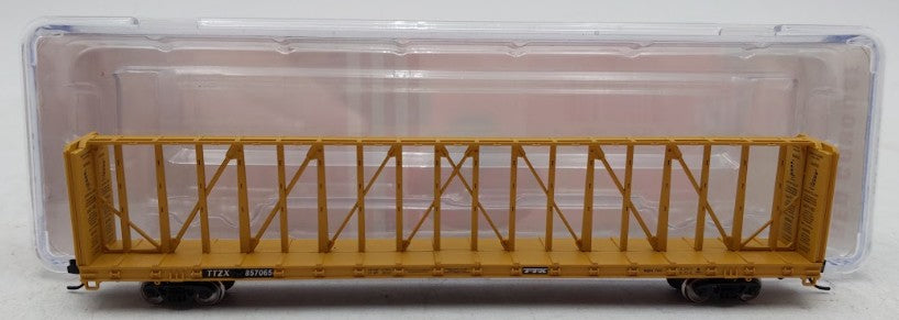 Red Caboose 16805 N Scale TTZX 73' Centerbeam Flatcars #857065 EX/Box
