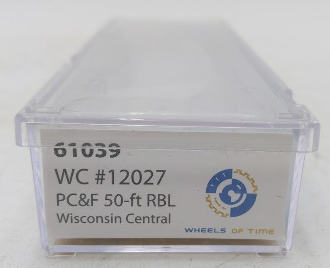 Wheels of Time 61039 N Scale WC 50' Insulated Double Plug-Door Boxcar #12027 LN/Box