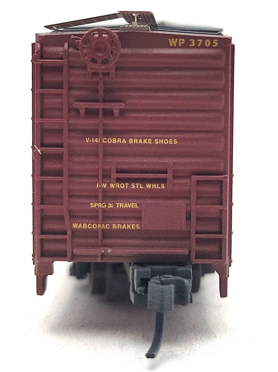Athearn 17163 N Scale Western Pacific Weathered 60' PS Auto Boxcar #3705 EX/Box
