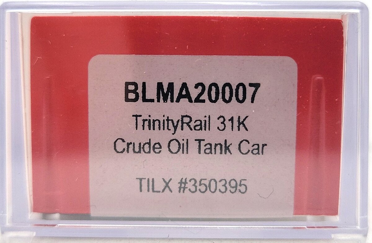 BLMA Models 20007 N TILX Trinity 31,000-Crude Oil Tank Car #350395 LN/Box