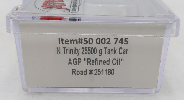 Atlas 50002745 N AGP Refined Oil Trinity 25,500-Gallon Tank Car TILX #251180 LN/Box