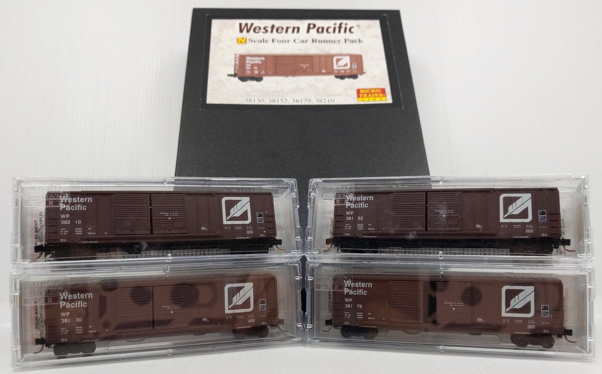 Micro-Trains 99300120 N Western Pacific Boxcar Runner (Pack of 4) LN/Box