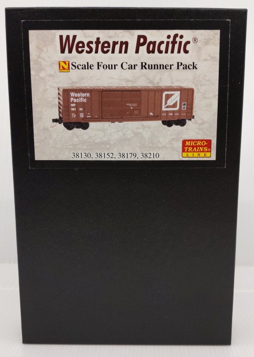 Micro-Trains 99300120 N Western Pacific Boxcar Runner (Pack of 4) LN/Box
