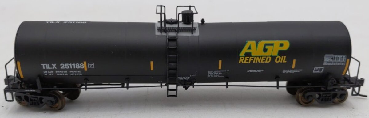 Atlas 50000409 N Scale AGP Refined Oil Trinity 25,500 Gallon Tank Car #251188 EX/Box