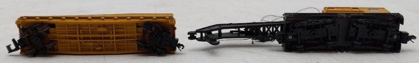 Con-Cor 001-602007 N Scale Union Pacific Crane #X-202A with Flatcar#X-202-B VG/Box