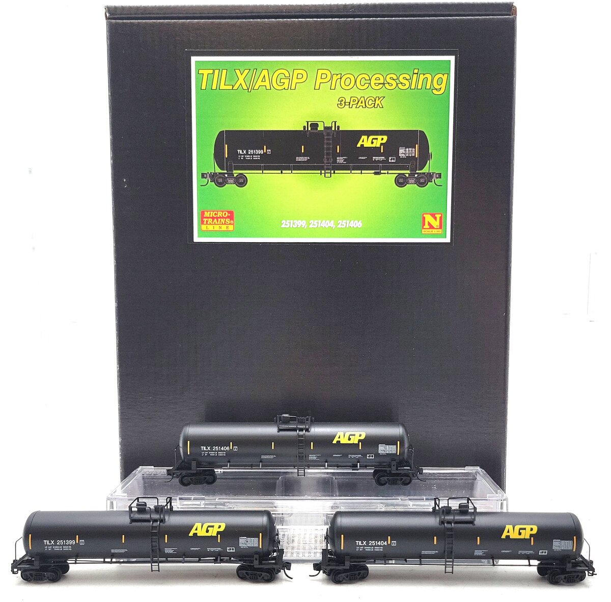 Micro-Trains 98300218 N TILX AGP 56' Tank Car with Jewel Case (Pack of 3)
