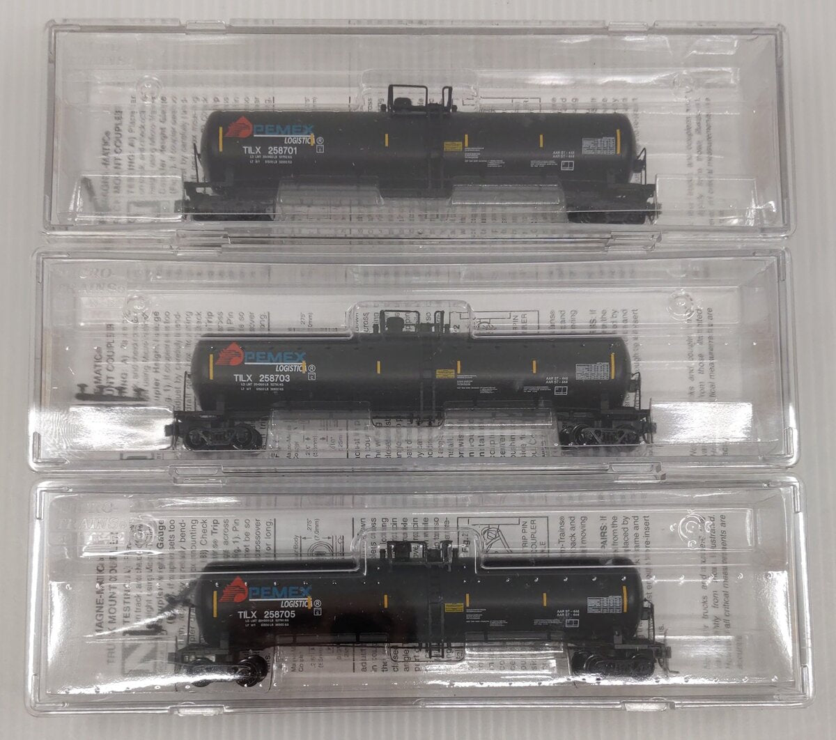 Micro-Trains 98300211 N Pemex 56' General Service Tank Car (Set of 3) LN/Box