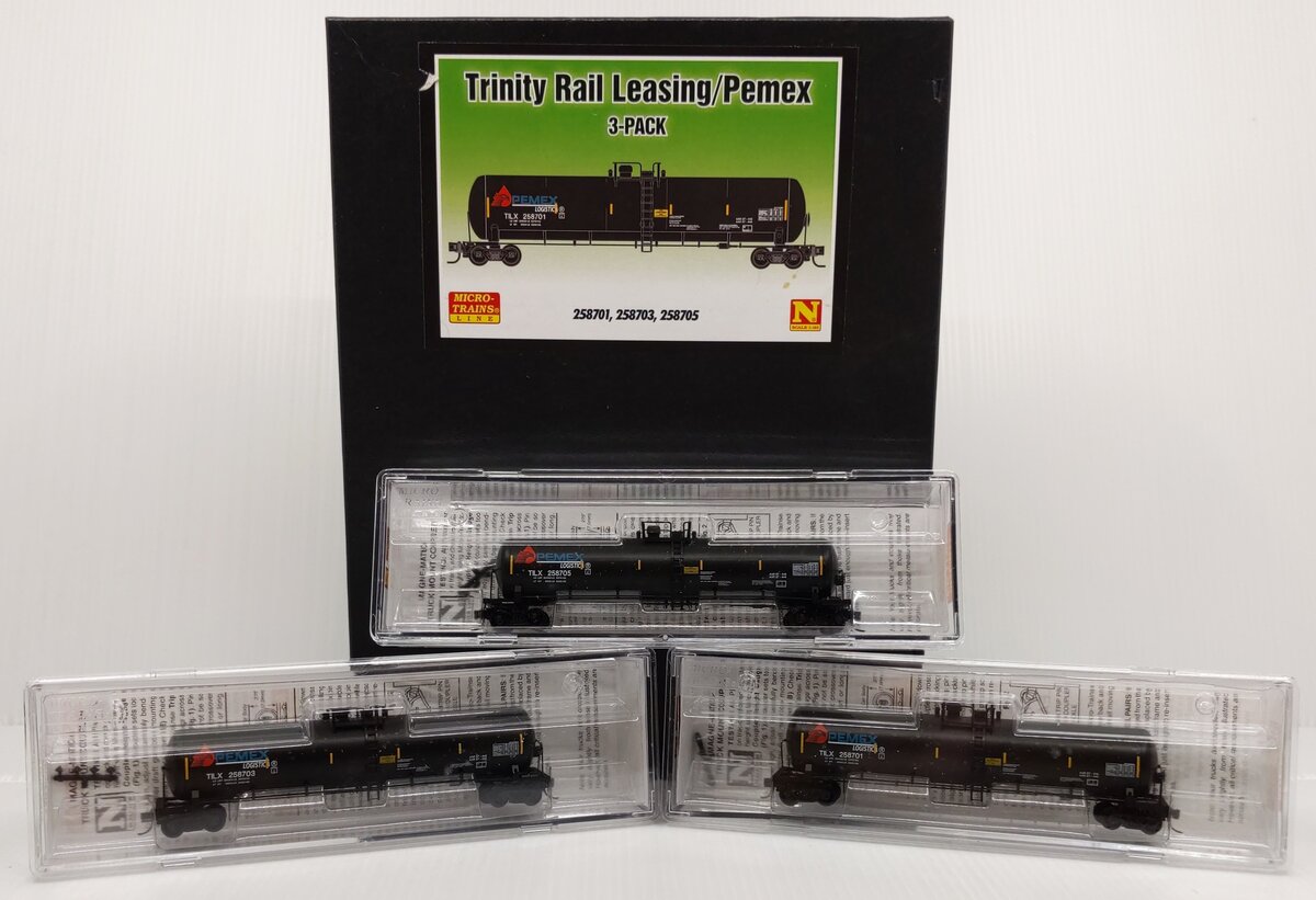 Micro-Trains 98300211 N Pemex 56' General Service Tank Car (Set of 3) LN/Box