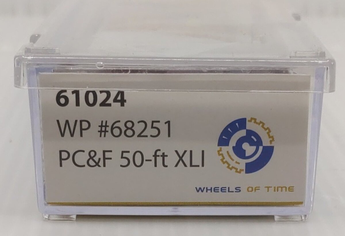 Wheels of Time 61024 N Scale Western Pacific PC&F 50' Boxcar #68251 LN/Box