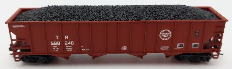 Trainworx Inc. 2403-15 N Scale MP 100-Ton 4-Bay Quad Hopper Car with Coal Load LN/Box