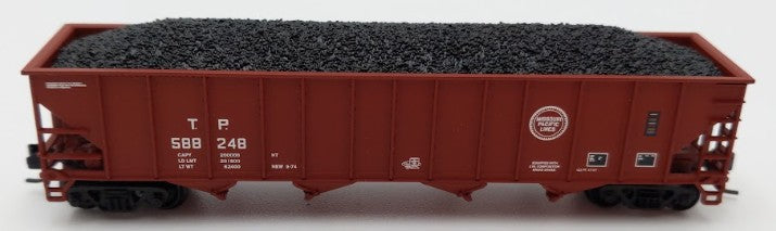 Trainworx Inc. 2403-15 N Scale MP 100-Ton 4-Bay Quad Hopper Car with Coal Load LN/Box