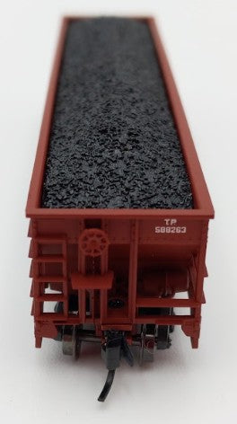Trainworx Inc. 2403-16 N Scale MP 100-Ton 4-Bay Quad Hopper Car with Coal Load LN/Box