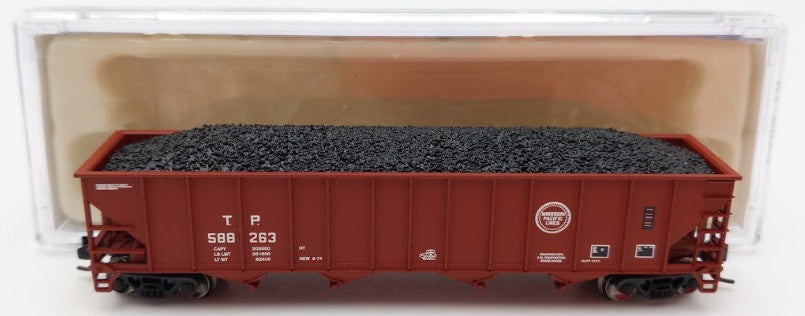 Trainworx Inc. 2403-16 N Scale MP 100-Ton 4-Bay Quad Hopper Car with Coal Load LN/Box