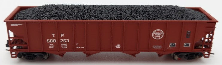 Trainworx Inc. 2403-16 N Scale MP 100-Ton 4-Bay Quad Hopper Car with Coal Load LN/Box