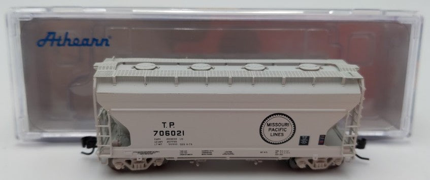 Athearn ATH24671 N Scale TP/MP ACF 2970 2-Bay Center Flow Hopper Car #706021 LN/Box