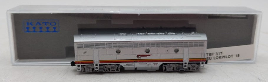 Kato 176-2211 N Santa Fe Warbonnet EMD F7 B-Unit Powered Diesel Locomotive w DCC EX/Box