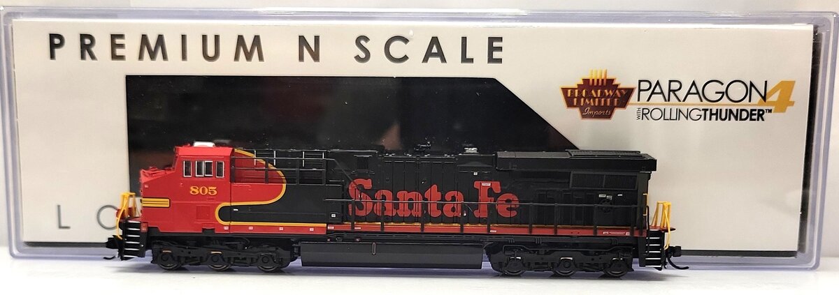 Broadway Limited 7313 N Scale Santa Fe GE ES44AC Diesel Loco w/ DCC & Sound #805 LN/Box