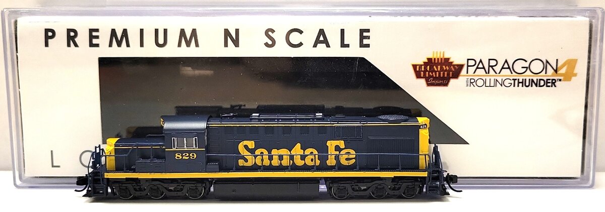 Broadway Limited 6610 N ATSF Alco RSD-15 Diesel Locomotive #829 w/ DCC & Sound LN/Box