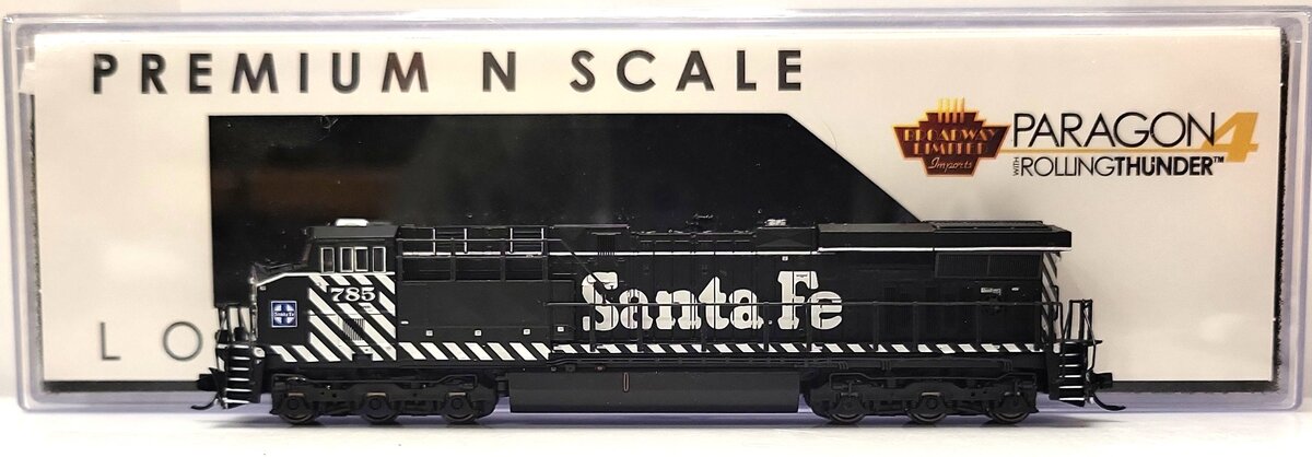 Broadway Limited 7305 N ATSF GE ES44AC Diesel Locomotive Sound/DC/DCC #785 LN/Box