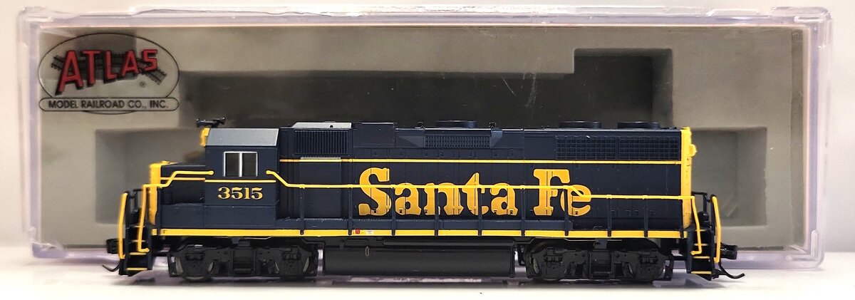 Atlas 49850 N Scale Santa Fe GP38 Diesel Locomotive #3515 LN/Box