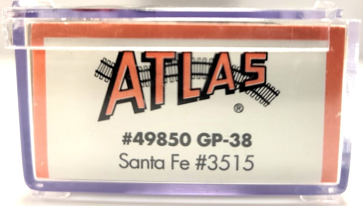 Atlas 49850 N Scale Santa Fe GP38 Diesel Locomotive #3515 LN/Box