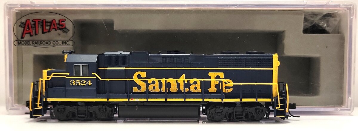 Atlas 49851 N Scale Santa Fe GP-38 Diesel Locomotive #3524 LN/Box