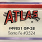 Atlas 49851 N Scale Santa Fe GP-38 Diesel Locomotive #3524 LN/Box