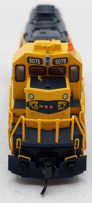 InterMountain 69320S-02 N Scale Santa Fe SD40-2 Diesel Loco #5075 w DCC & Sound EX/Box