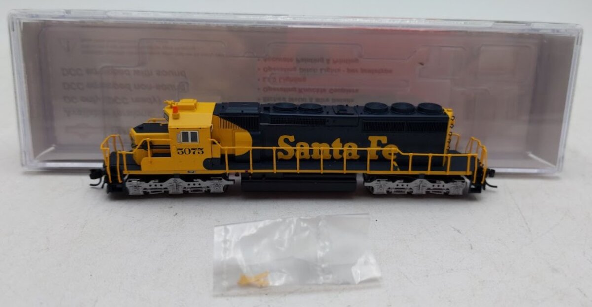 InterMountain 69320S-02 N Scale Santa Fe SD40-2 Diesel Loco #5075 w DCC & Sound EX/Box