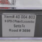 Atlas 40004802 N Scale Santa Fe GP39-2 Ph.2 Diesel Engine #3698 with DCC/SND LN/Box