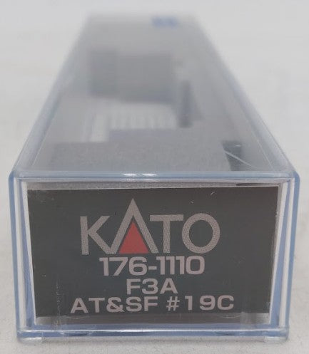Kato 176-1110 N Scale ATSF Warbonnet F3A Diesel Locomotive #19C with DCC EX/Box