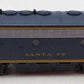 Weathered Kato N Santa Fe Cigar Band EMD F7 Powered B-Unit Diesel Loco w DCC EX
