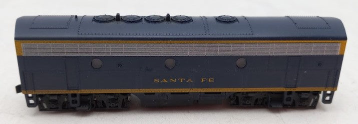 Weathered Kato N Santa Fe Cigar Band EMD F7 Powered B-Unit Diesel Loco w DCC EX