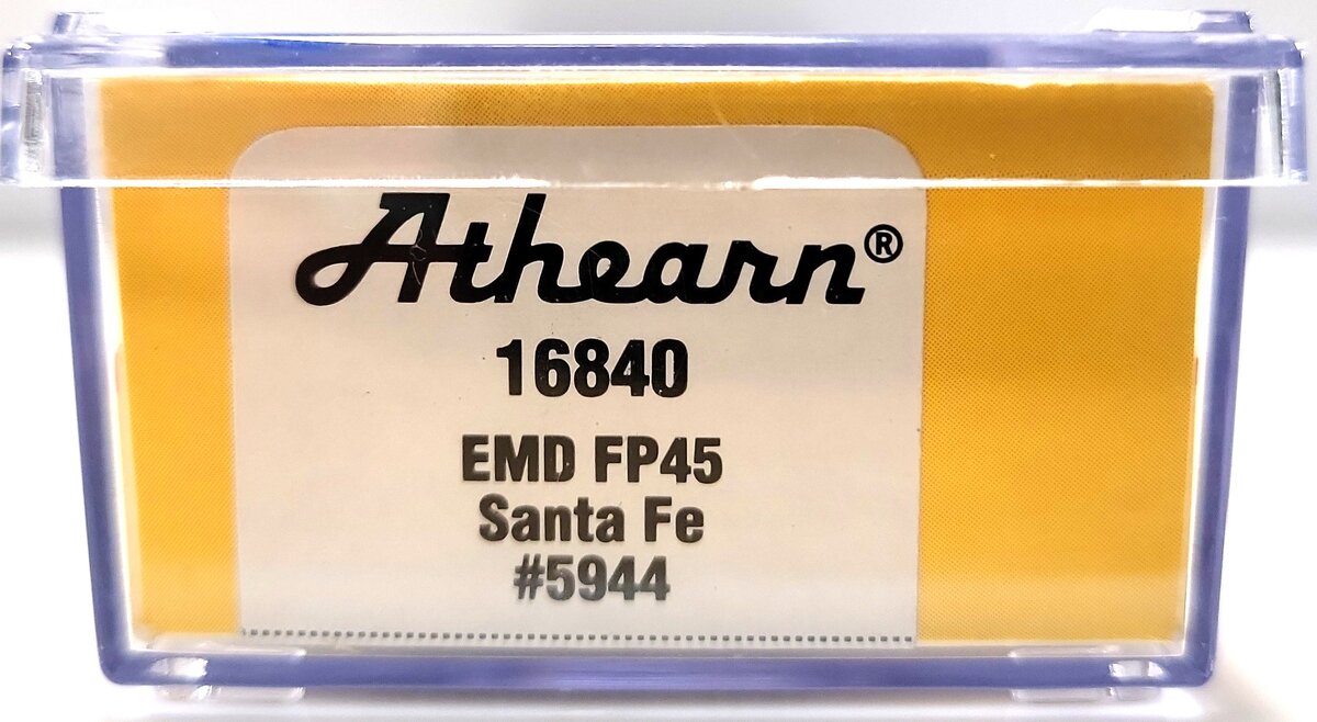 Athearn 16840 N Scale Santa Fe EMD FP45 Diesel Locomotive #5944 LN/Box