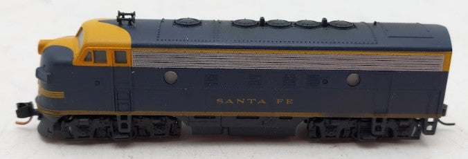 Weathered Kato N Scale Santa Fe EMD F7A Cigar Band Diesel Locomotive #235 EX