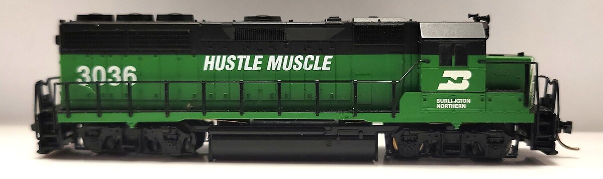 Atlas 48503 N Scale Burlington Northern GP-40 Diesel Locomotive #3036 EX/Box
