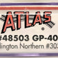 Atlas 48503 N Scale Burlington Northern GP-40 Diesel Locomotive #3036 EX/Box