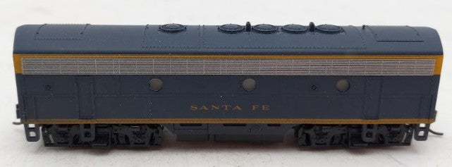 Weathered Kato N Santa Fe Cigar Band EMD F7 Powered B-Unit Diesel Loco w DCC EX