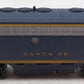 Weathered Kato N Santa Fe Cigar Band EMD F7 Powered B-Unit Diesel Loco w DCC EX
