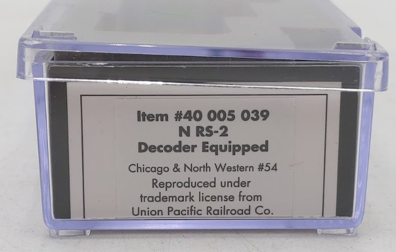 Atlas 40005039 N Scale C&NW RS-2 Diesel Locomotive #54 with DCC LN/Box